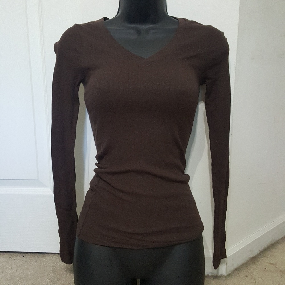 Brown Long Sleeve Shirt